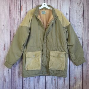 Vintage 1980s Utility Pockets Mens Medium Jacket Beige Outdoor Exchange
